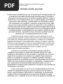 Relația Medic Pacient