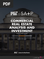 Mit Commercial Real Estate Analysis and Investment Online Short Program Brochure