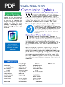 Bus 180 Recycle Flyer