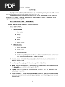 RESPIRAȚIA - Cls 11 - 2021