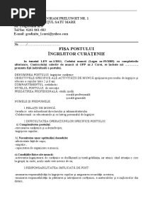 Fisa Postului Ingrijitor 1