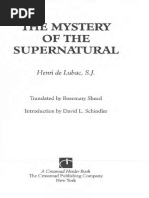 (Milestones in Catholic Theology) Henri de Lubac - The Mystery of The Supernatural-The Crossroad Publ. Co. (1998)