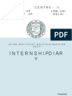 Internshipdi R Y: LAW Centre-Ii A A