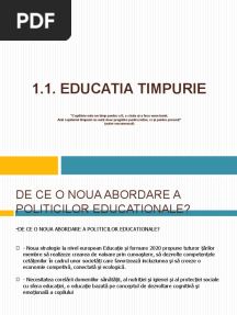 Curs PPT Educatie Timpurie