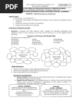 Grade 12 Learner'S Module #1 - 3 Quarter, Weeks 1&2: Compare and Contrast With Bubble Map