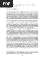 Barnhard, R. & Oscar Kawagley, A. (2005) - Indigenous Knowledge Systems and Alaska Native Ways of Knowing