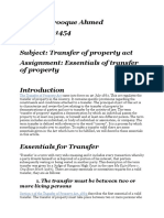 Transfer of Property Act