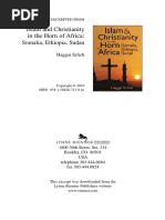 Islam and Christianity in The Horn of Africa: Somalia, Ethiopia, Sudan Haggai Erlich