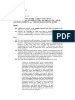 Manila Diamond Hotel Employees' Union, vs. The Hon. Court of Appeals, The Secretary of Labor and Employment, and The Manila Diamond Hotel Issues