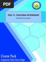 PED 11 Teaching Internship Module