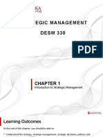 Chapter 1 - Intro To Strategic Management