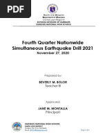 Fourth Quarter Nationwide Simultaneous Earthquake Drill 2021