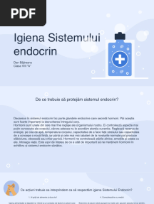 Igiena Sistemului Endocrin