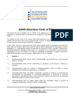 Advertising Code of Ethics