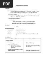 Detailed Lesson Plan in Mathematics