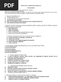 Examen Tot Psihologie