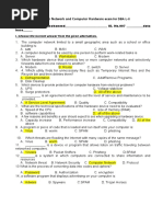 Care For Network and Computer Hardware Exam