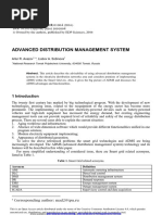 Advanced Distribution Management System: National Research Tomsk Polytechnic University, 634050 Tomsk, Russia