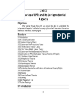 Unit 3 Theories of IPR and Its Jurisprudential Aspects: Objectives