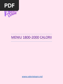 Meniu 1800-2000 Calorii