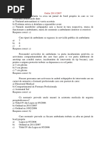 Ordin 2011 Din 2007