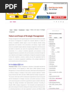 Nature and Scope of Strategic Management, Nature of Strategic Management, Process of Strategic Management