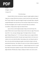 Oedipus Rex Tragic Hero Essay