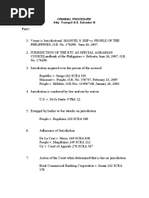 Crim Pro List of Cases I