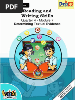 Reading and Writing Skills: Quarter 4 - Module 7