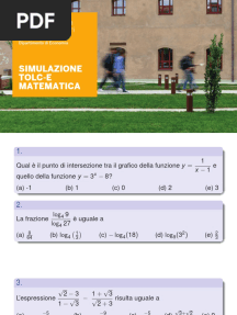 Simulazione TOLC-E-matematica 2021