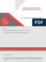 Financial Rehabilitation and Insolvency Act (Fria) : Atty. Ivan Yannick S. Bagayao Cpa, Mba