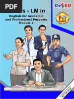 ENGLISH SHS EAPPMODULE7 Parts of Review