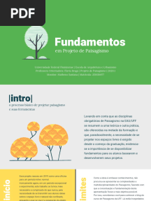 Fundamentos em Projeto de Paisagismo (Cartilha)
