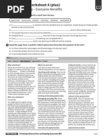 B1 Peliminary Reading Worksheet 4