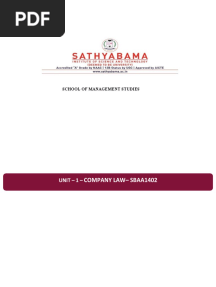 New Company Law Short Notes