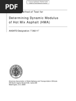 AASHTO T342-11 - Dynamic Modulus