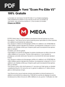Formation Yomi Denzel Gratuite