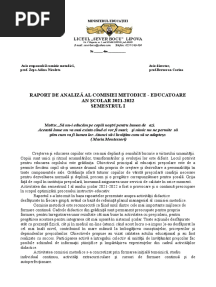 Raport 2021-2022 Educatoare