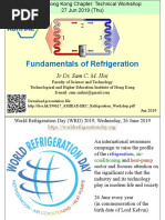 Fundamentals of Refrigeration Author Ir Dr. Sam C. M. Hui