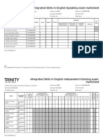 Anna Polowetzky 1-3400855780 ISE Speaking and Listening Exam Mark Sheet