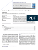 2010 - Investigation of Wind Energy Potential of Muradiye in Manisa, Turkey