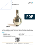 Explosion Proof Stainless Steel Vertical Float Switch APG FS 400 Series Datasheet