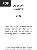 Mock-Nat Humanities