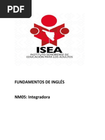FUNDAMENTOS DE INGLÉS Integradora