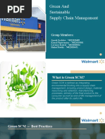 Green Supply Chain Management Initiatives by Wallmart