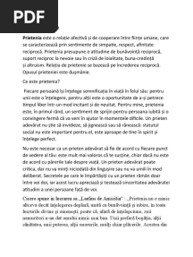 Eseu Prietenie