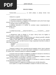 3 Model Proces Verbal Sedinta Cu Parintii