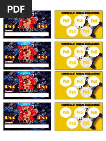 Tarjeta ps4 PS5 22.0
