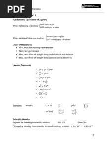 Lecture Notes