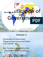 Classification of Government